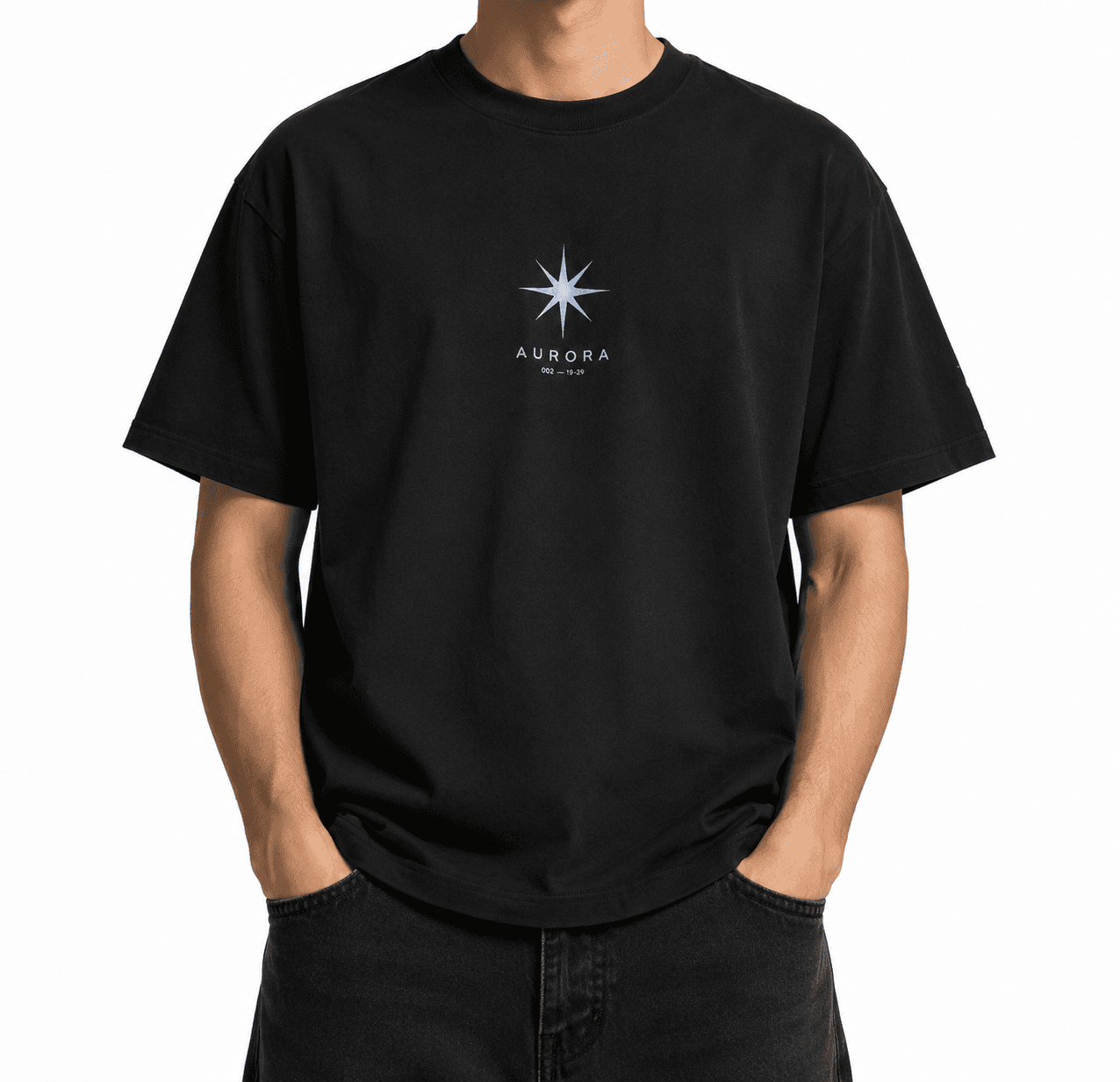Eclipse Oversize — detalle estampado
